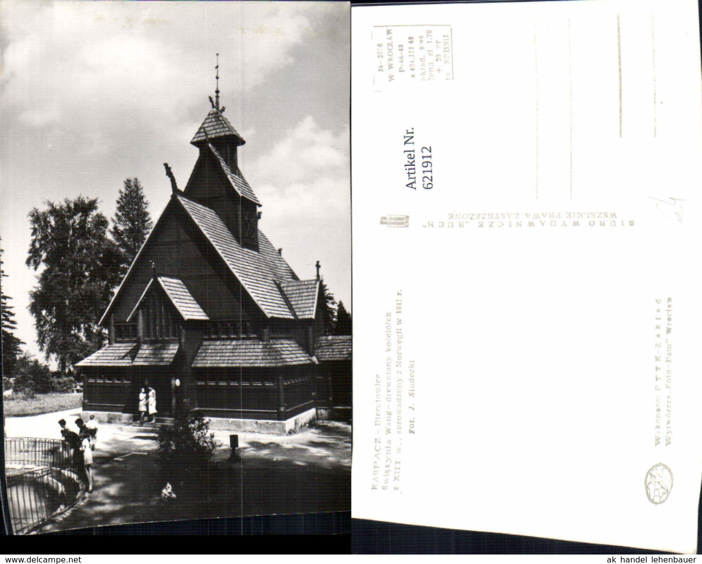 621912,Foto Ak Karpacz Bierutowice Swiatynia Wang Kirche Poland - Polen