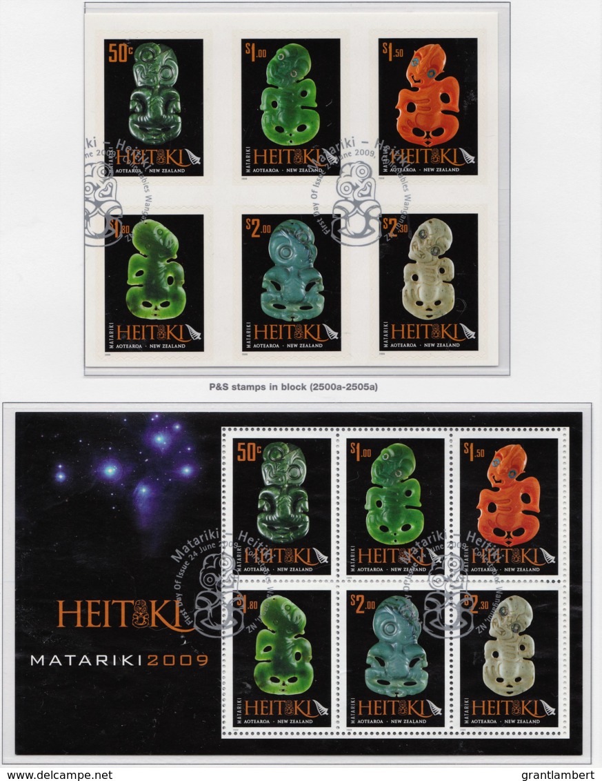New Zealand 2009 Matariki, Maori New Year Self-adhesives Sheetlet + Minisheet Used - Used Stamps