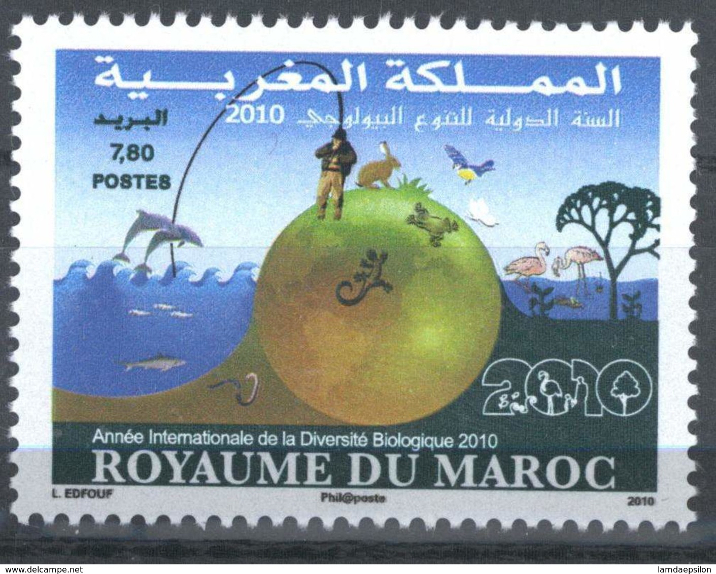 MOROCCO ANNEE DIVERSITE BIOLOGIQUE 2010 - Marokko (1956-...)