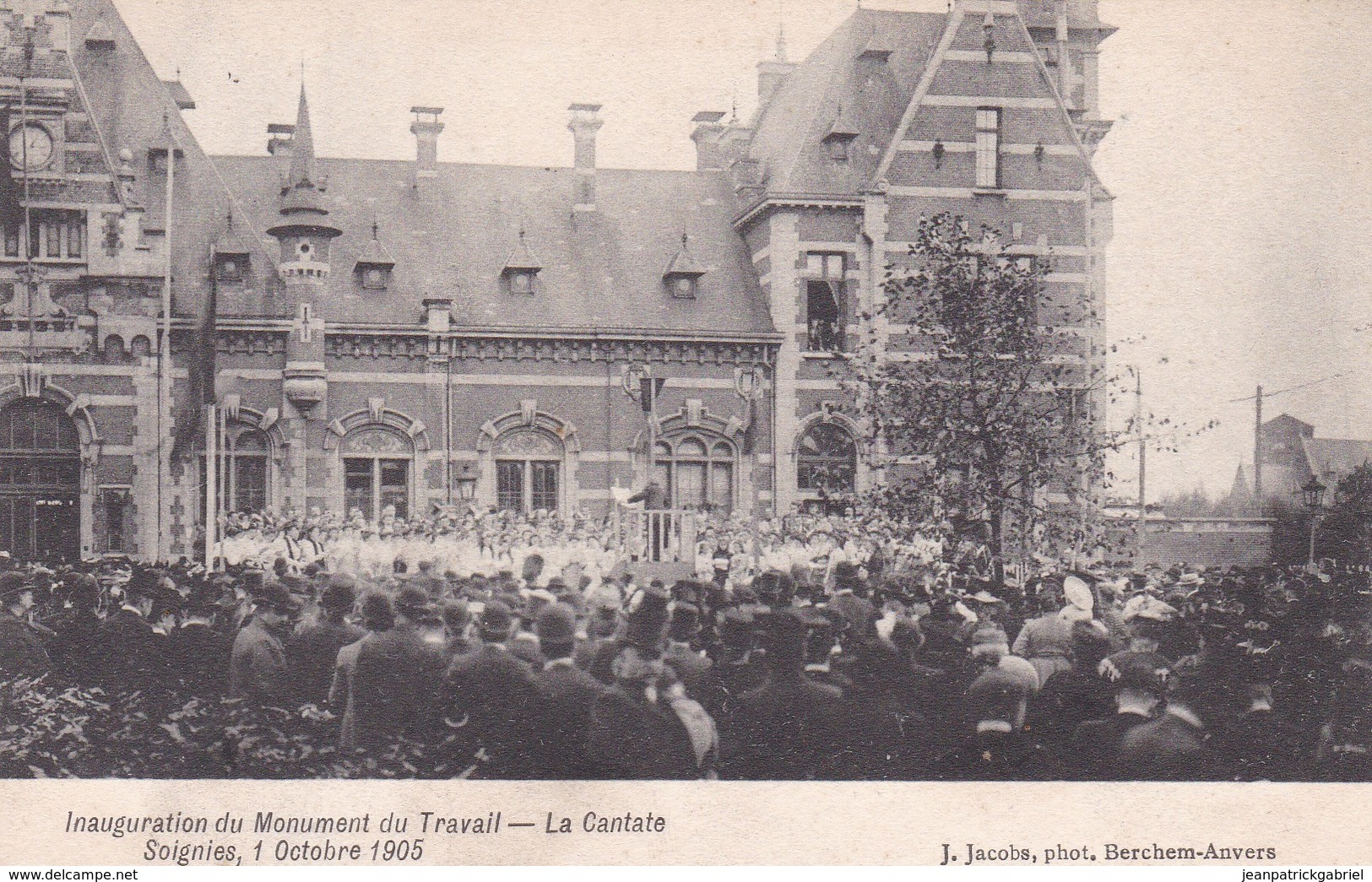 619 Soignies Inauguration Du Monument Du Travail La Cantate Soignies 1 Octobre 1905 - Soignies