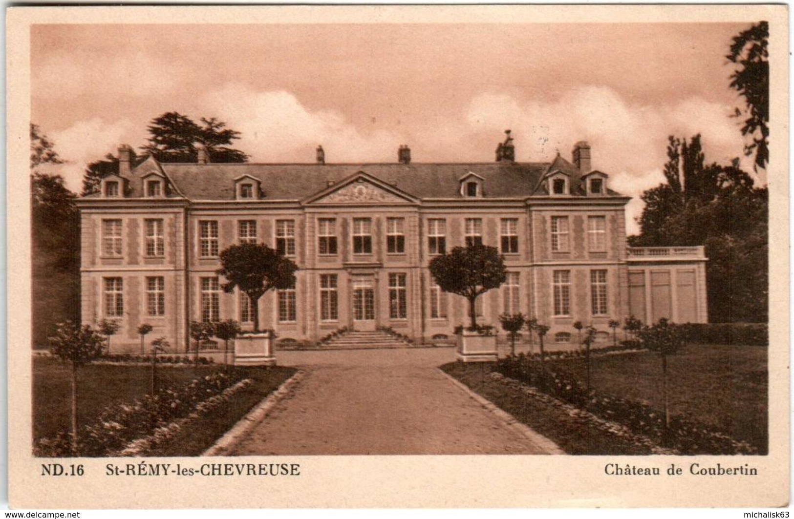 4ND 63 CPA - SAINT REMY LES CHEVREUSE - CHATEAU DE COUBERTIN - St.-Rémy-lès-Chevreuse