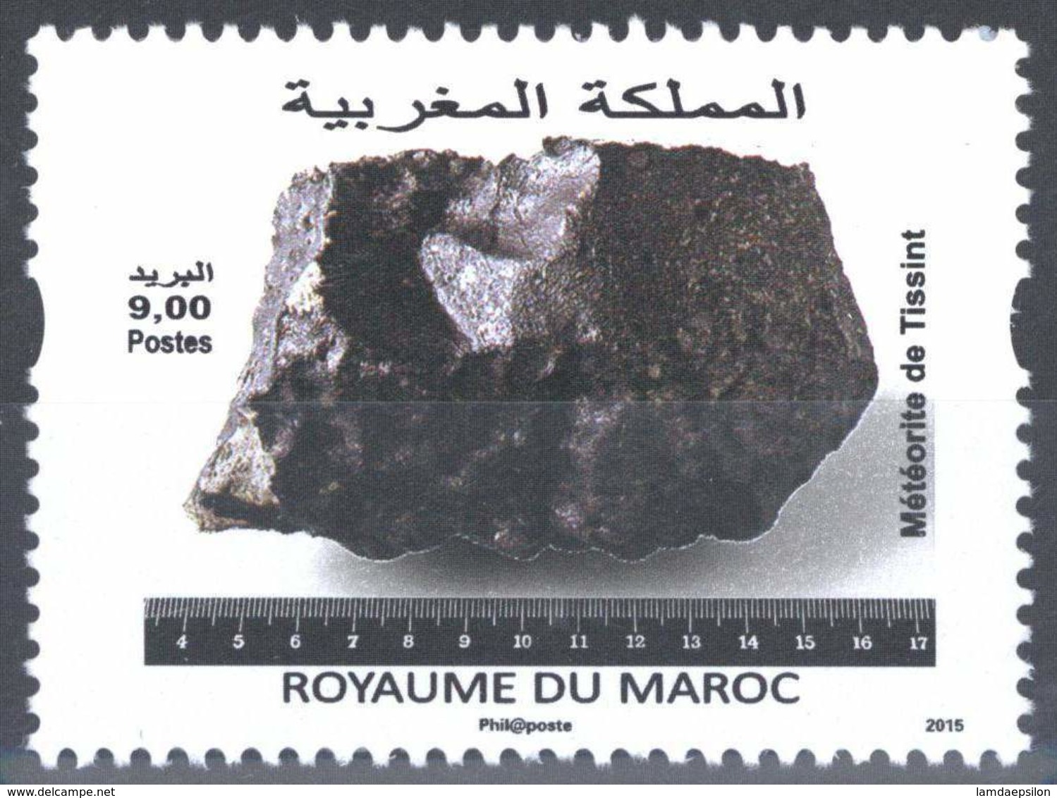 MOROCCO METEORITE TISSINT GEOLOGY MINERALS 2015 - Morocco (1956-...)