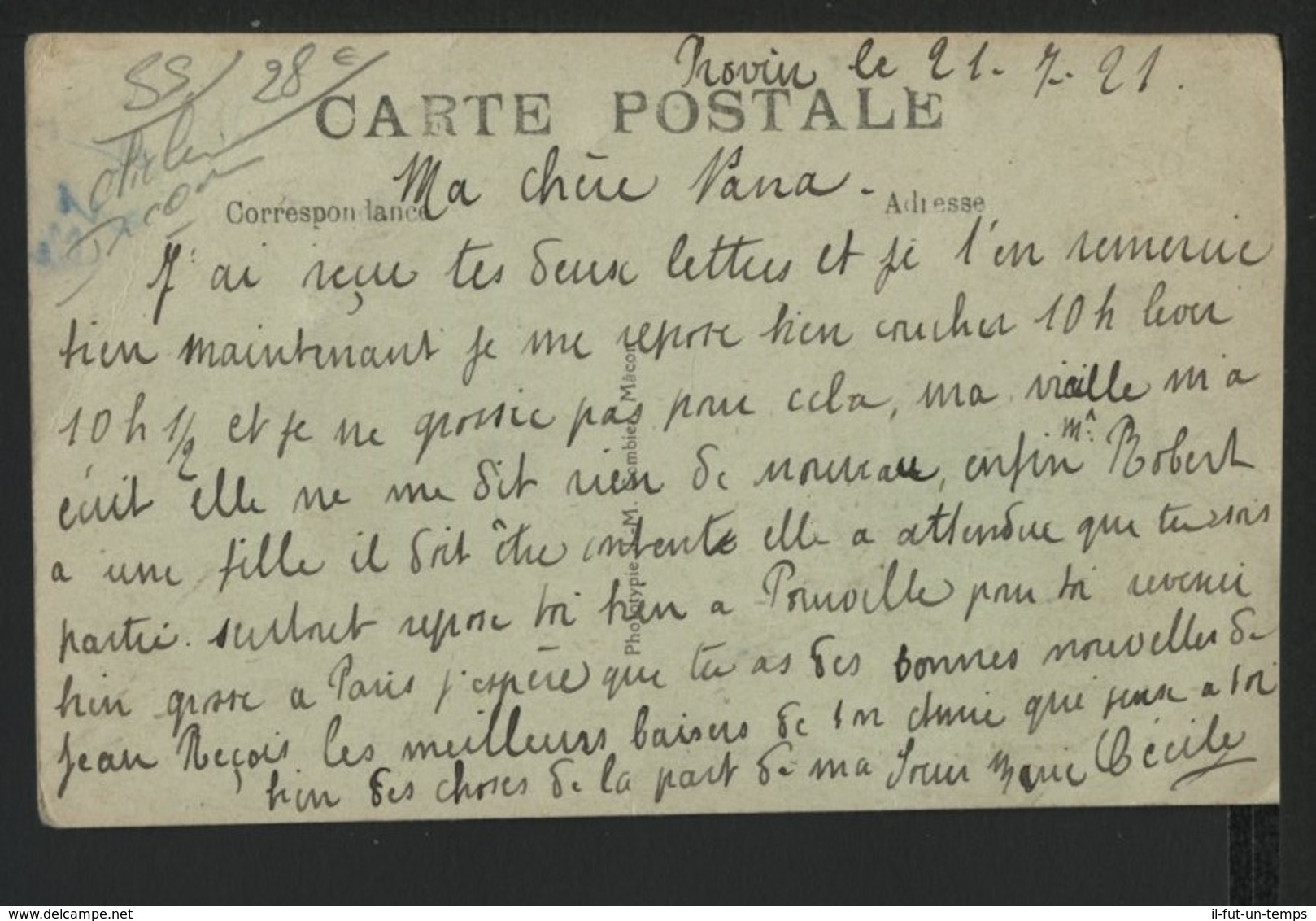 59 PROVIN En 1919 Après La Guerre - Rue Camille DESMOULINS - Autres & Non Classés