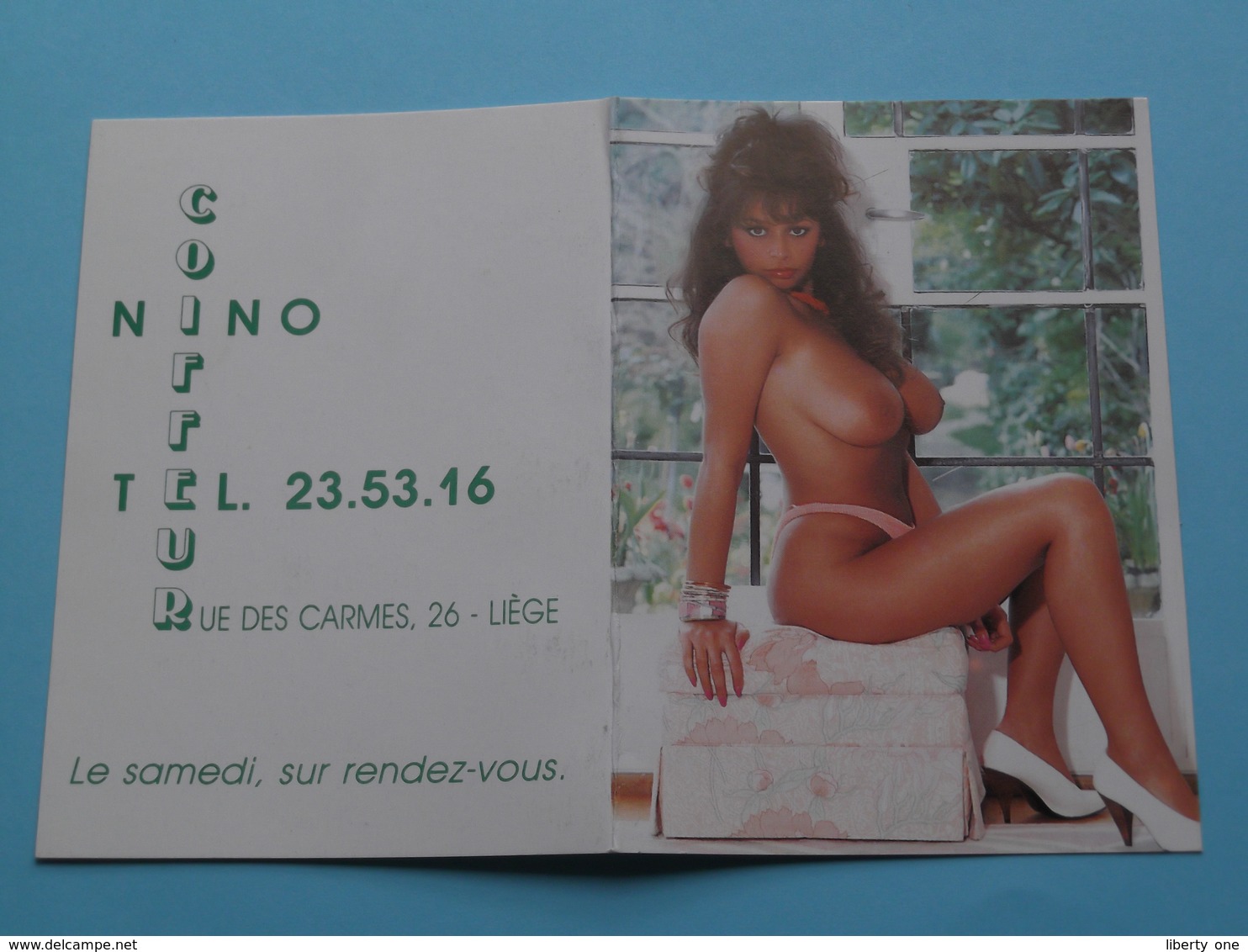 Coiffeur NINO Liège () 1991 (Femme Nude / Naakt / Naked) ( Zie/voir Photo Svp ) ! - Petit Format : 1991-00