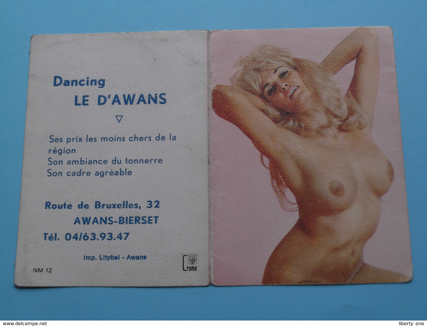 Dancing LE D'AWANS Awans-Bierset 1974 (Femme Nude / Naakt / Naked) ( Zie/voir Photo Svp ) ! - Petit Format : 1971-80