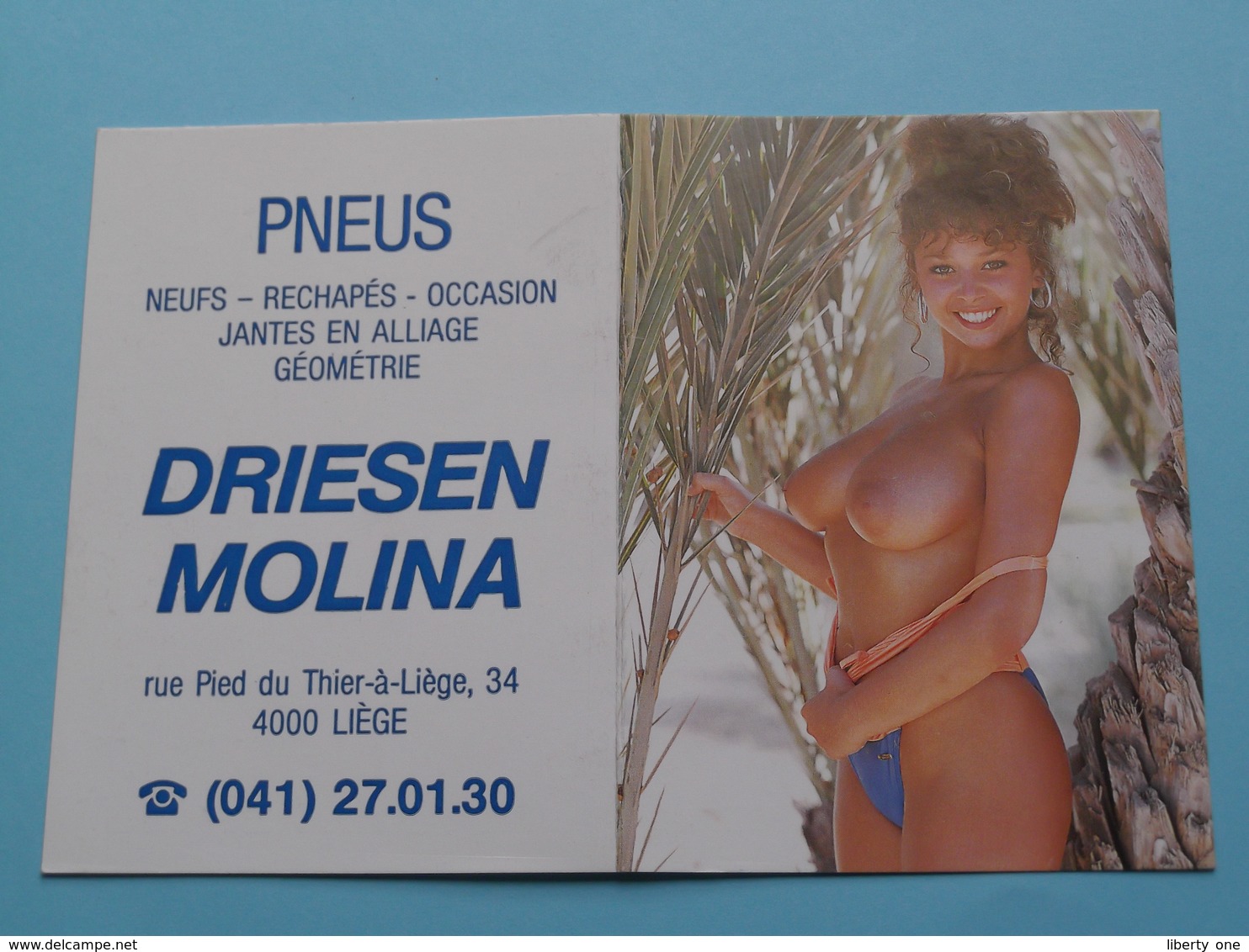 Pneus DRIESEN MOLINA Liège 1994 (Femme Nude / Naakt / Naked) ( Zie/voir Photo Svp ) ! - Petit Format : 1991-00