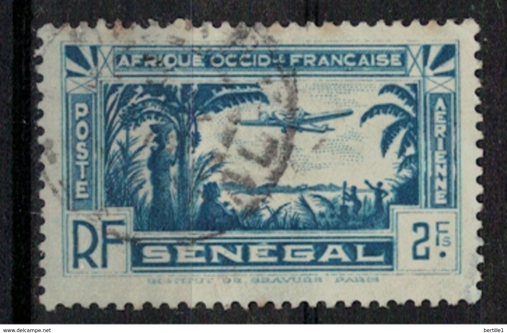 SENEGAL        N°  YVERT    PA   5    OBLITERE       ( O   2/40 ) - Airmail