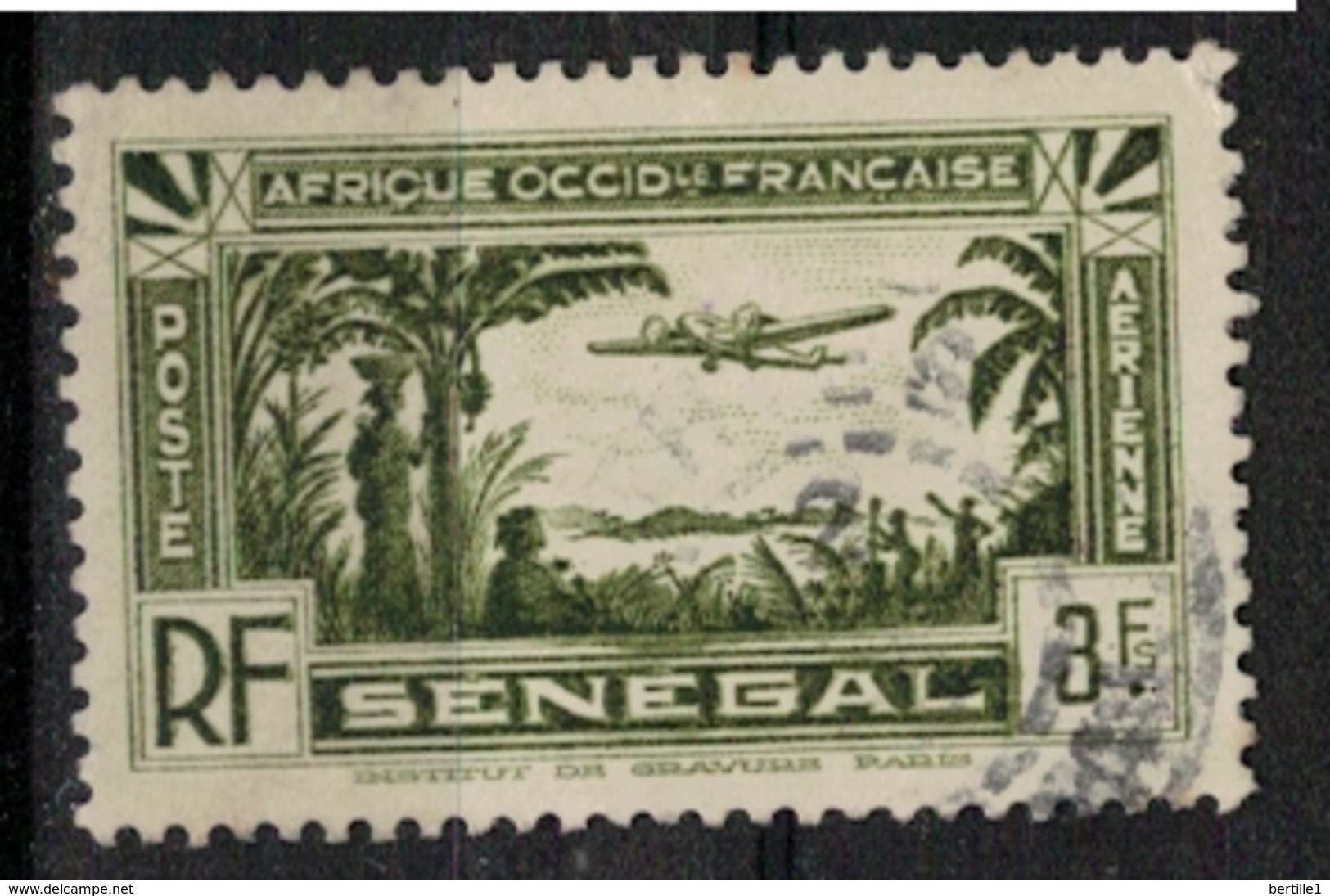 SENEGAL        N°  YVERT    PA   6    OBLITERE       ( O   2/40 ) - Posta Aerea