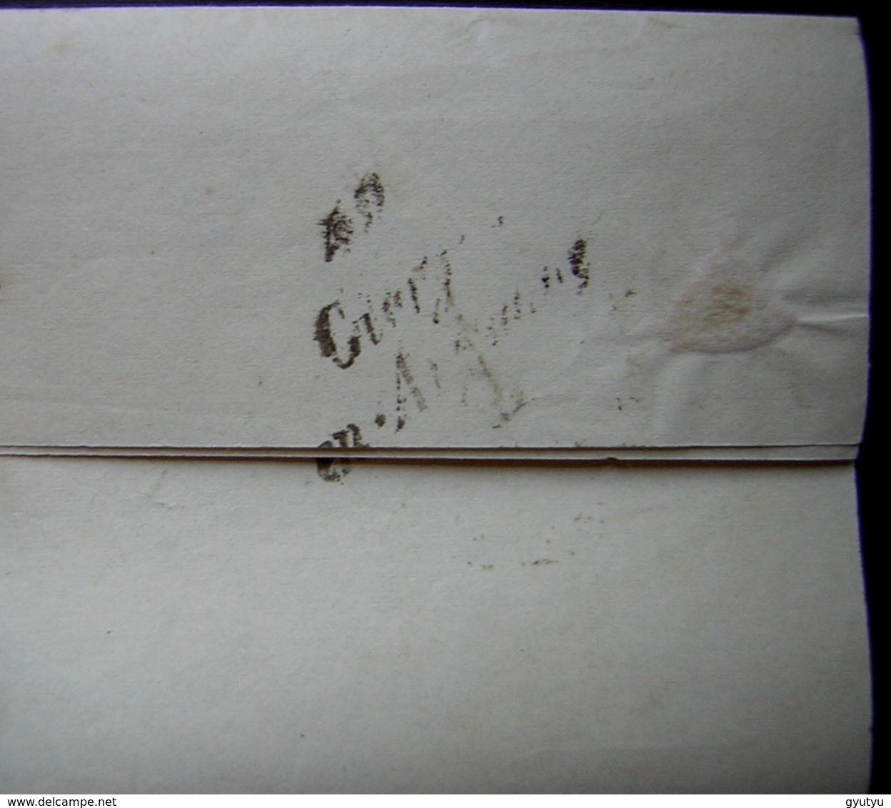 1847 Châlons Sur Marne Lettre Du Greffe De La Justice De Paix Pour Epense, Cursive De Givry En Argonne à L'arrière - 1801-1848: Précurseurs XIX