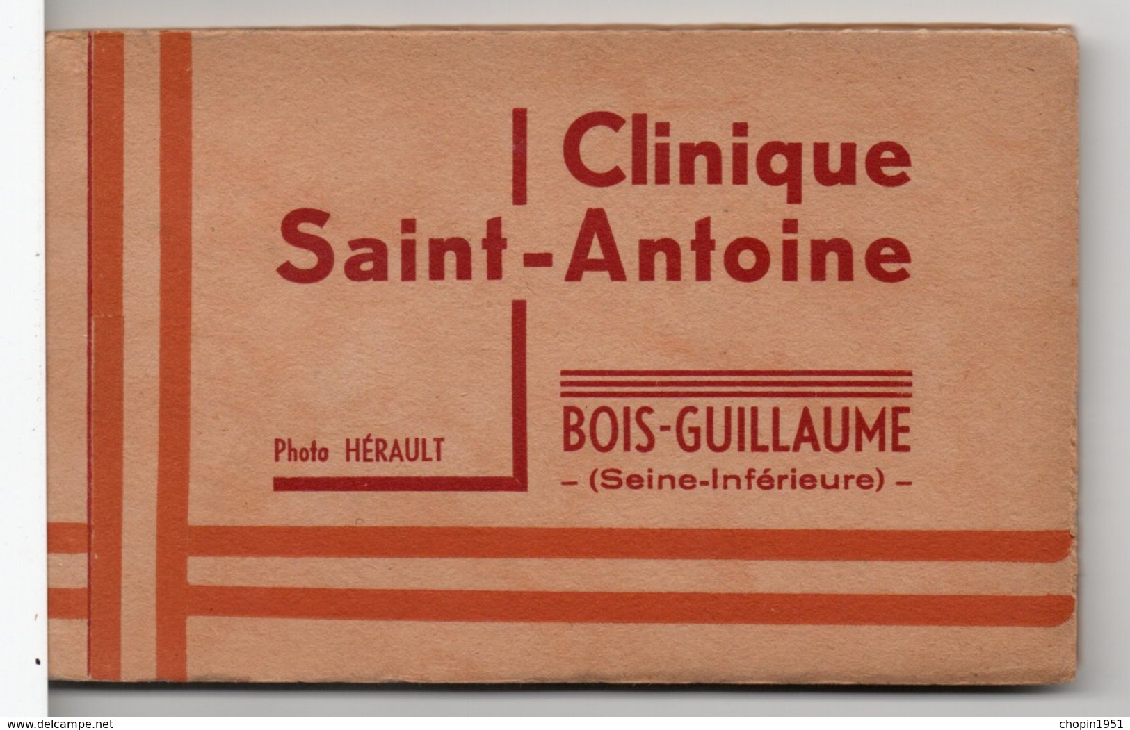CARNET : CLINIQUE SAINT-ANTOINE / BOIS-GUILLAUME (SEINE MARITIME) - 15 Cartes - Salute