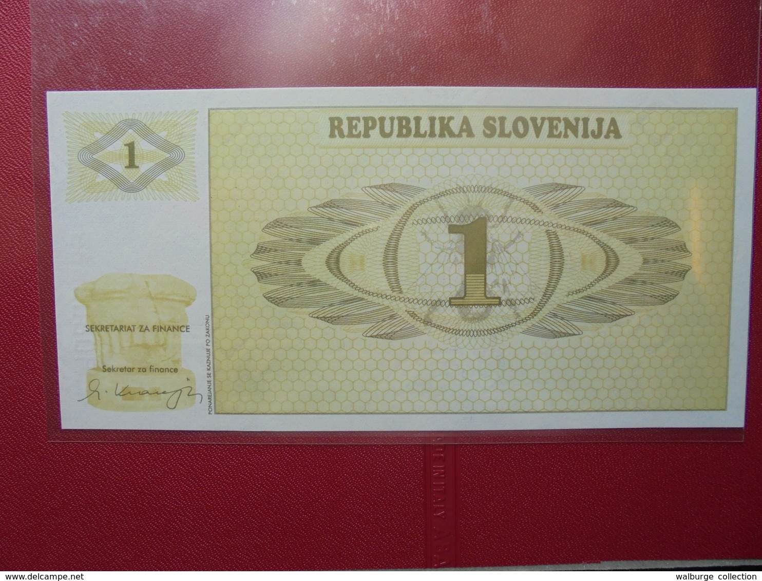 SLOVENIE 1 TOLAR 1990 PEU CIRCULER/NEUF - Slovénie