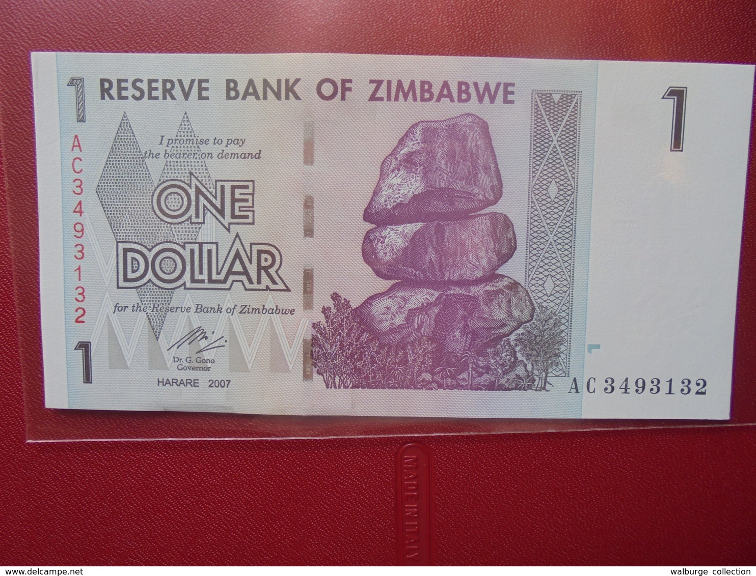 ZIMBABWE 1 $ 2007 PEU CIRCULER/NEUF - Zimbabwe