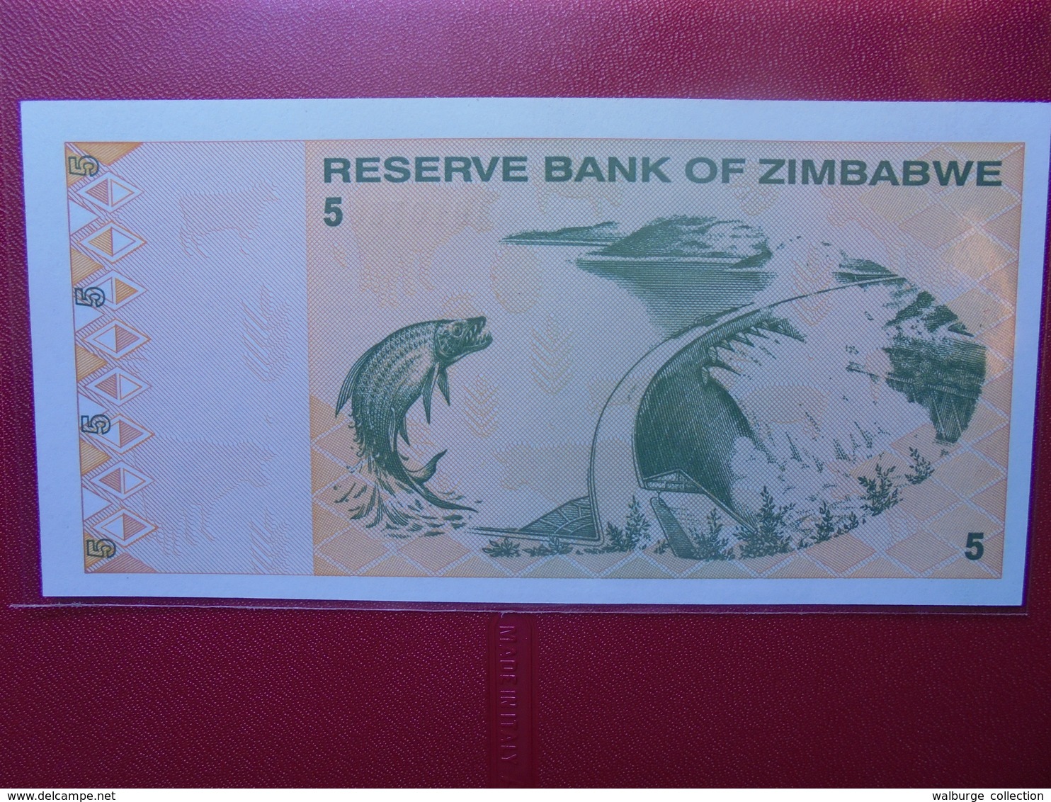 ZIMBABWE 5 $ 2009 PEU CIRCULER/NEUF - Zimbabwe