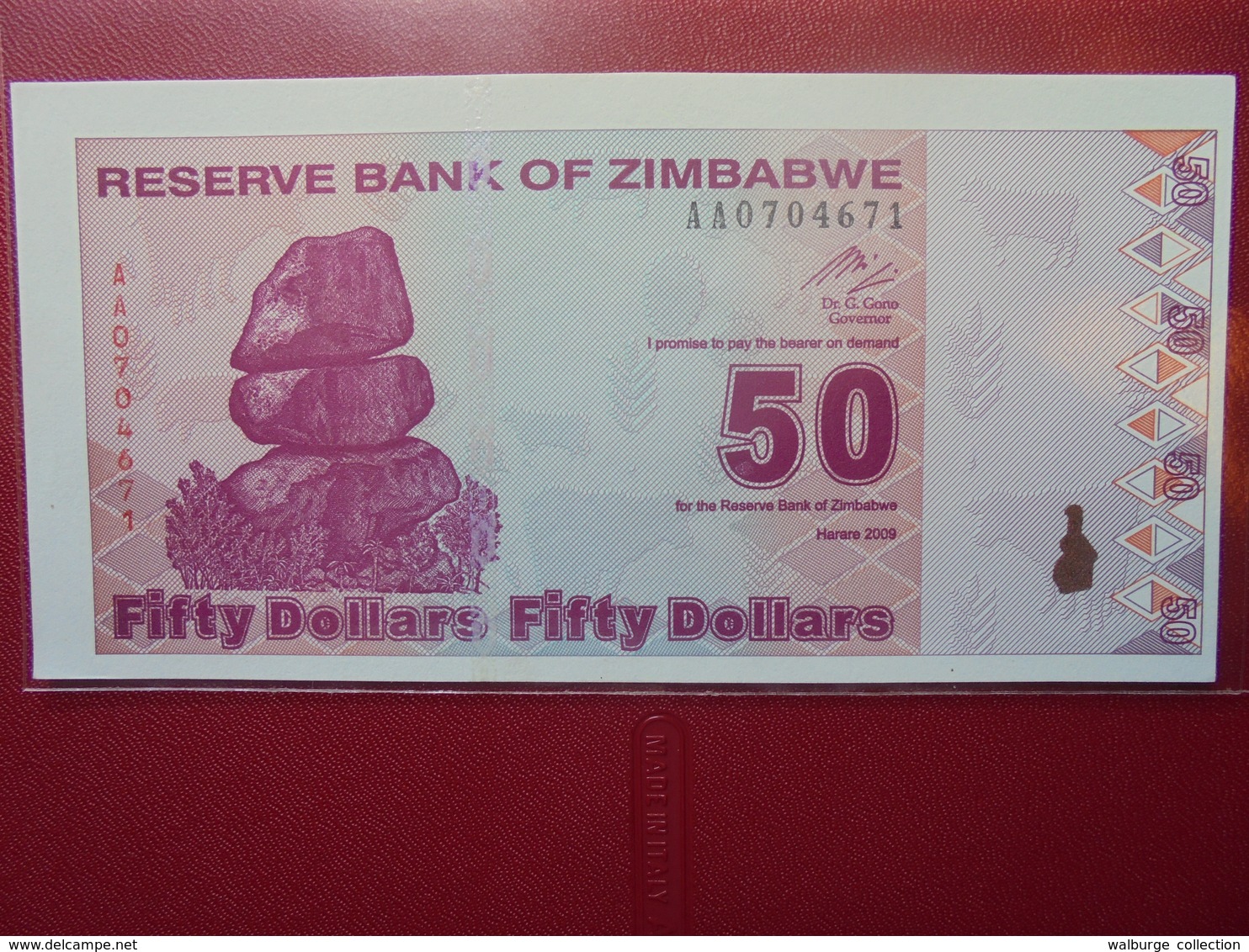 ZIMBABWE 50 $ 2009 PEU CIRCULER/NEUF - Zimbabwe