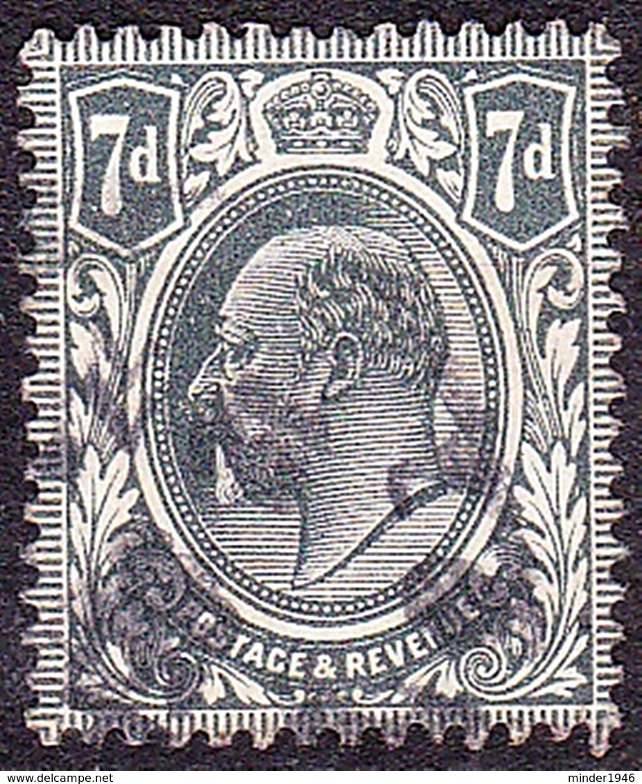 GREAT BRITAIN 1912 KEDVII 7d Slate Grey SG305 Used - Used Stamps