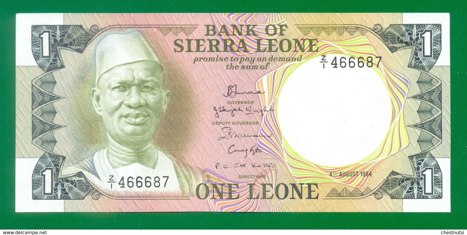 SIERRA LEONE REPLACEMENT 1 Leone 1984 P5e UNC - Sierra Leone