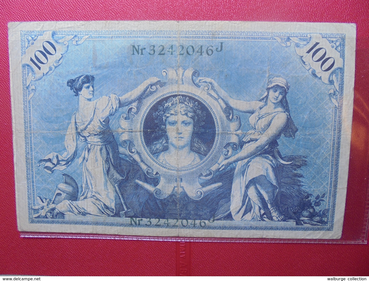 Reichsbanknote :100 MARK 1908 (CACHET VERT CLAIR) - 100 Mark