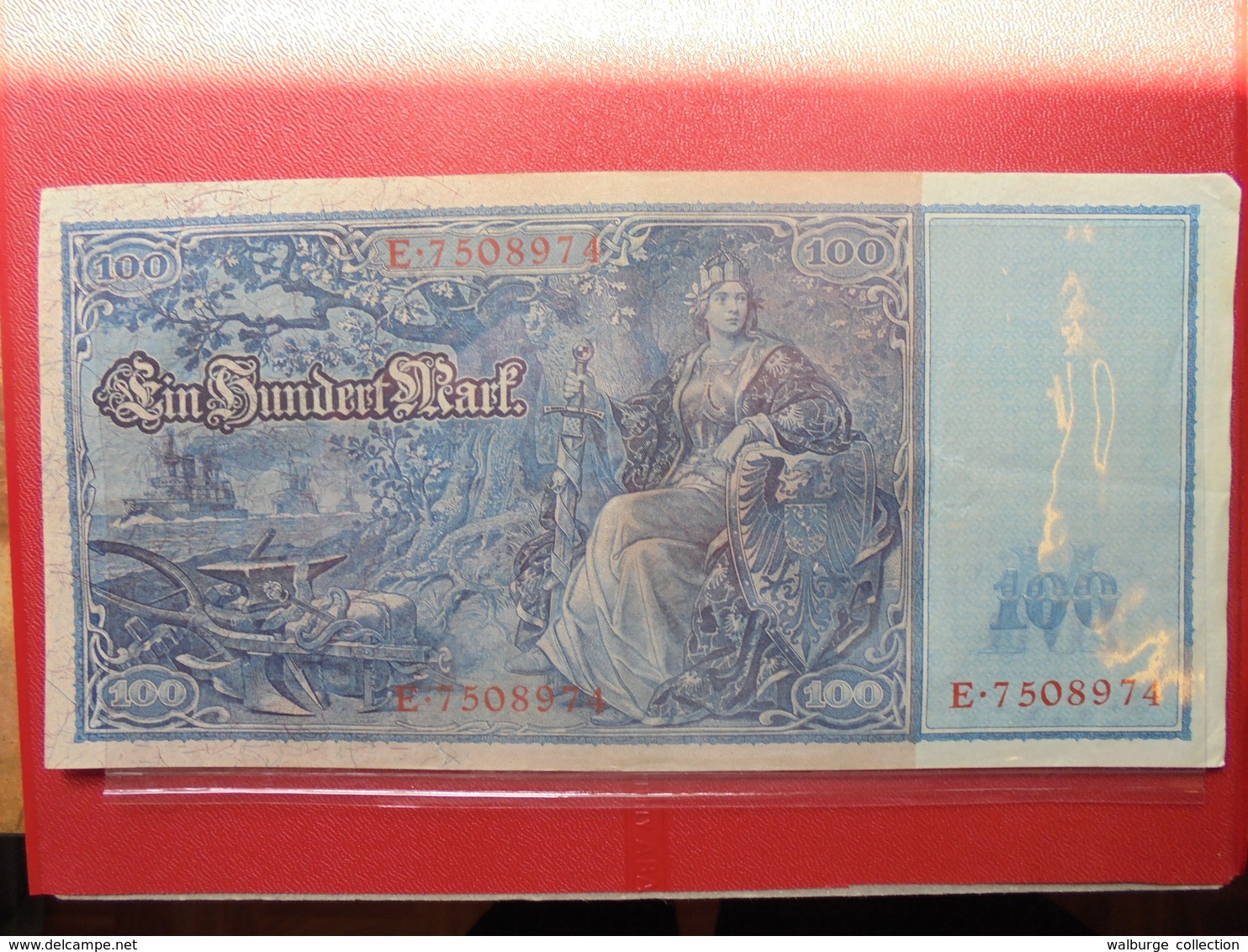 Reichsbanknote :100 MARK 1910 (CACHET ROUGE) - 100 Mark