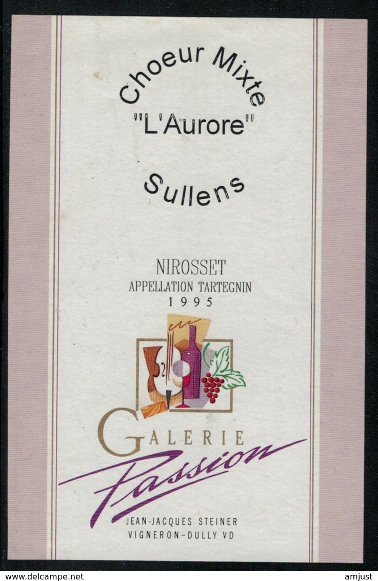 Etiquette De Vin // Tartegnin, Choeur-Mixte L'Aurore, Sullens, Vaud, Suisse - Muziek & Instrumenten