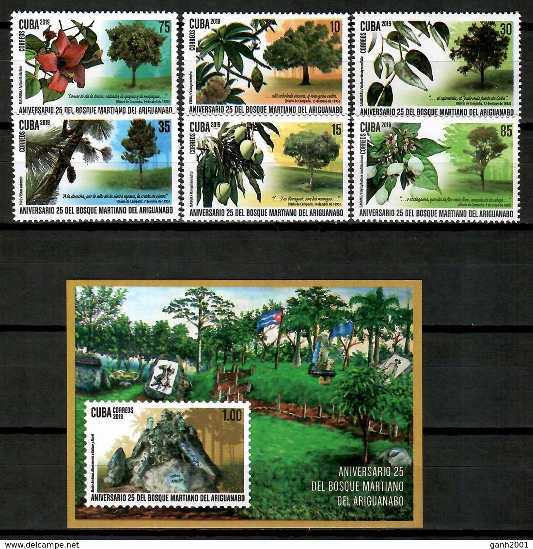 Cuba 2019 / Trees Flowers MNH Árboles Flores Blume Bäume Arbres Fleurs / Cu13929  C4-1 - Árboles