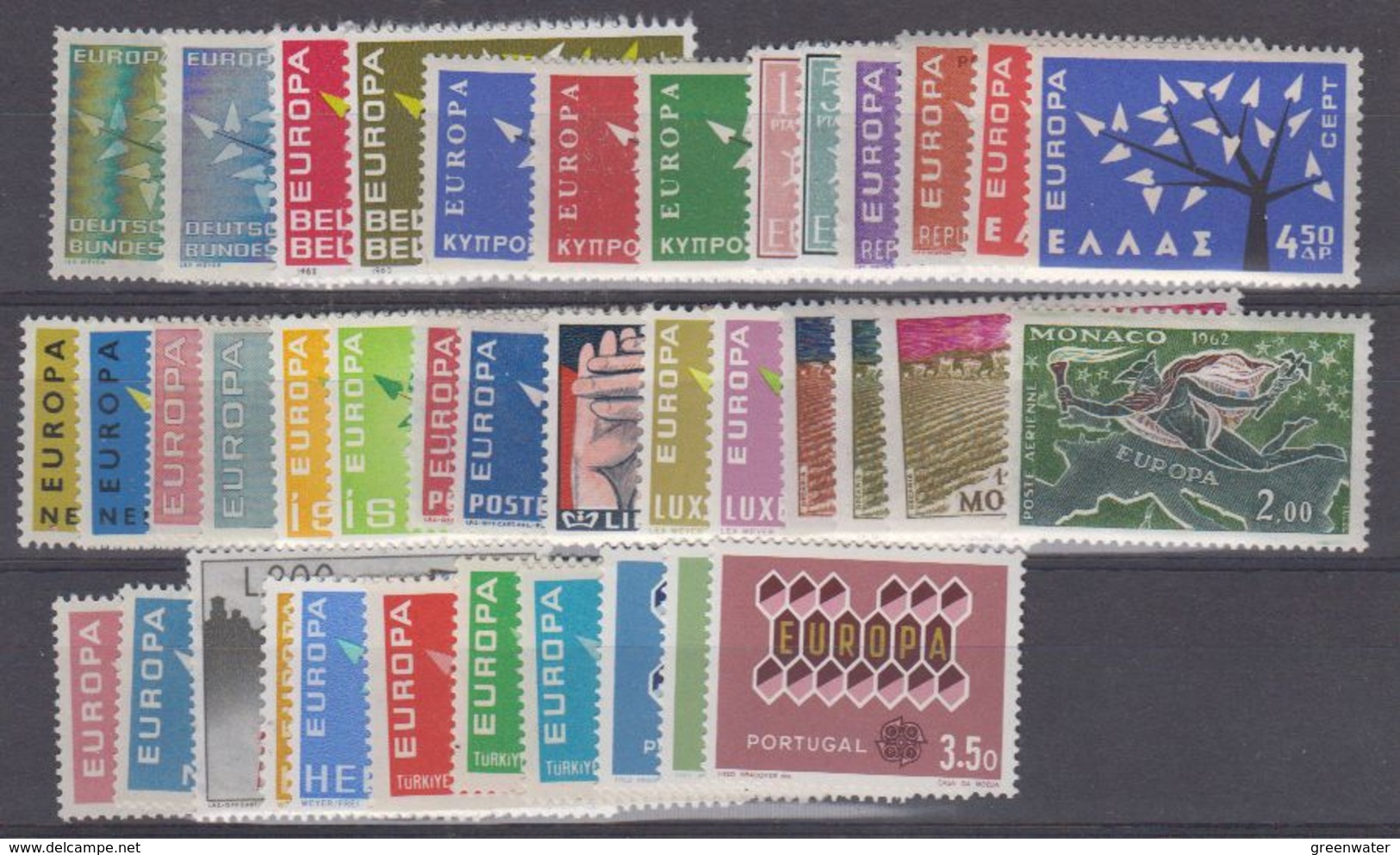 Europa Cept 1962 Year Set 18 Countries ** Mnh (43363) - 1962