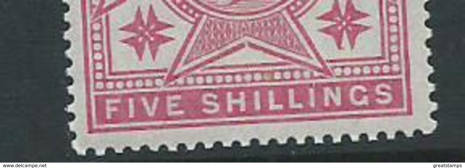 Malta Stamps Sg30 Hm Variety With Broken Cross At  Bottom 5/- - Malta