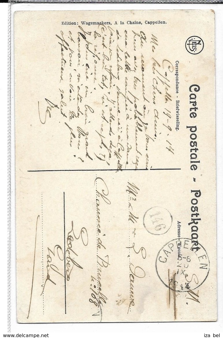 CP Sm Càd CAPPELLEN 20.IX.14 V.Ledeberg.TB - Autres & Non Classés