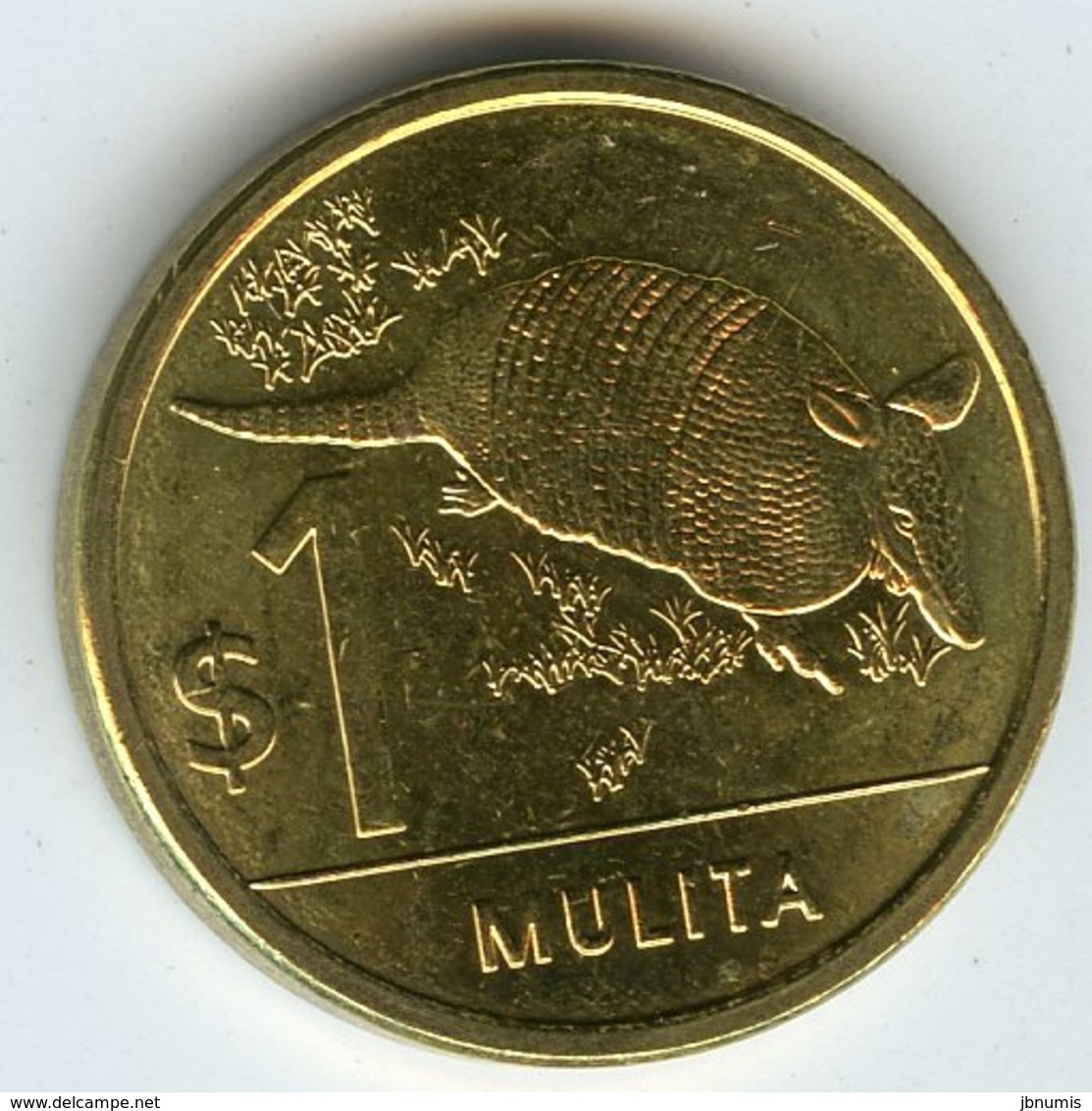 Uruguay 1 Peso 2012 UNC Mulita Tatou KM 135 - Uruguay