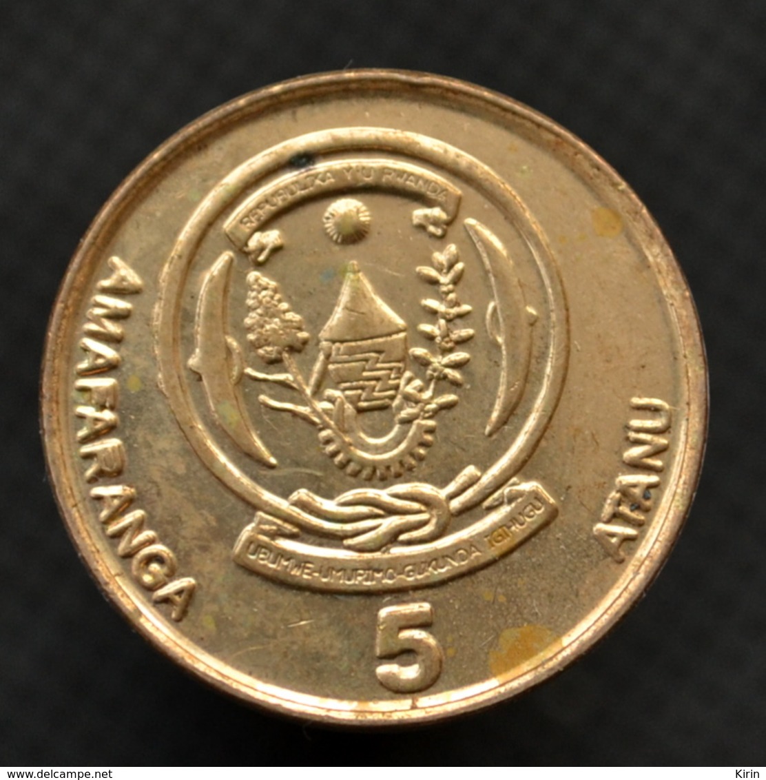 Rwanda 5 Francs Coin. 2009. KM33. EF. Africa - Rwanda