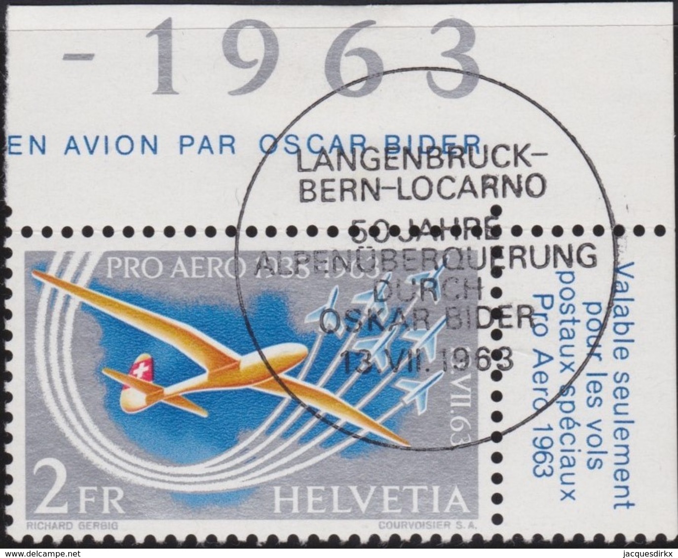 Schweiz  .     Yvert  .   PA   45       .    O     .      Gebraucht     .   /   .    Oblitéré - Used Stamps