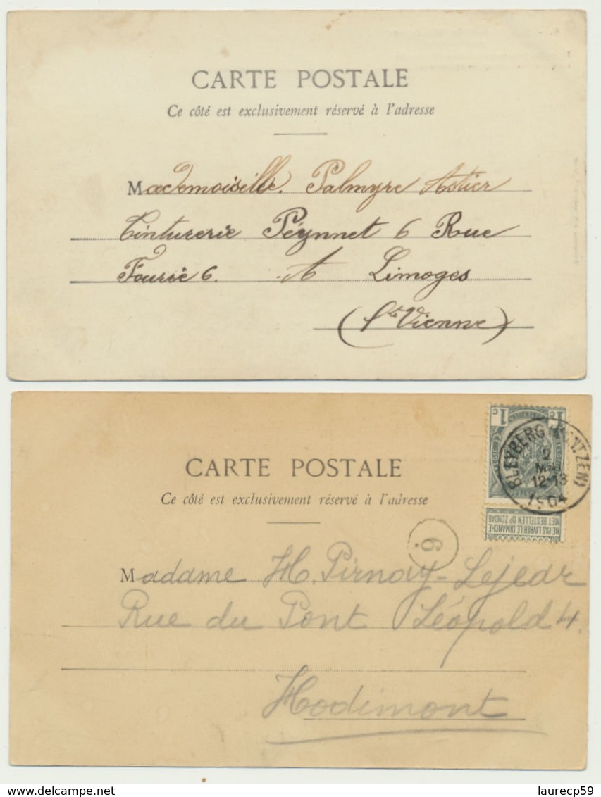 Lot 2 Cartes Les Notes De Musique N° 2 Et 4 - Phototypie Bergeret - Bergeret