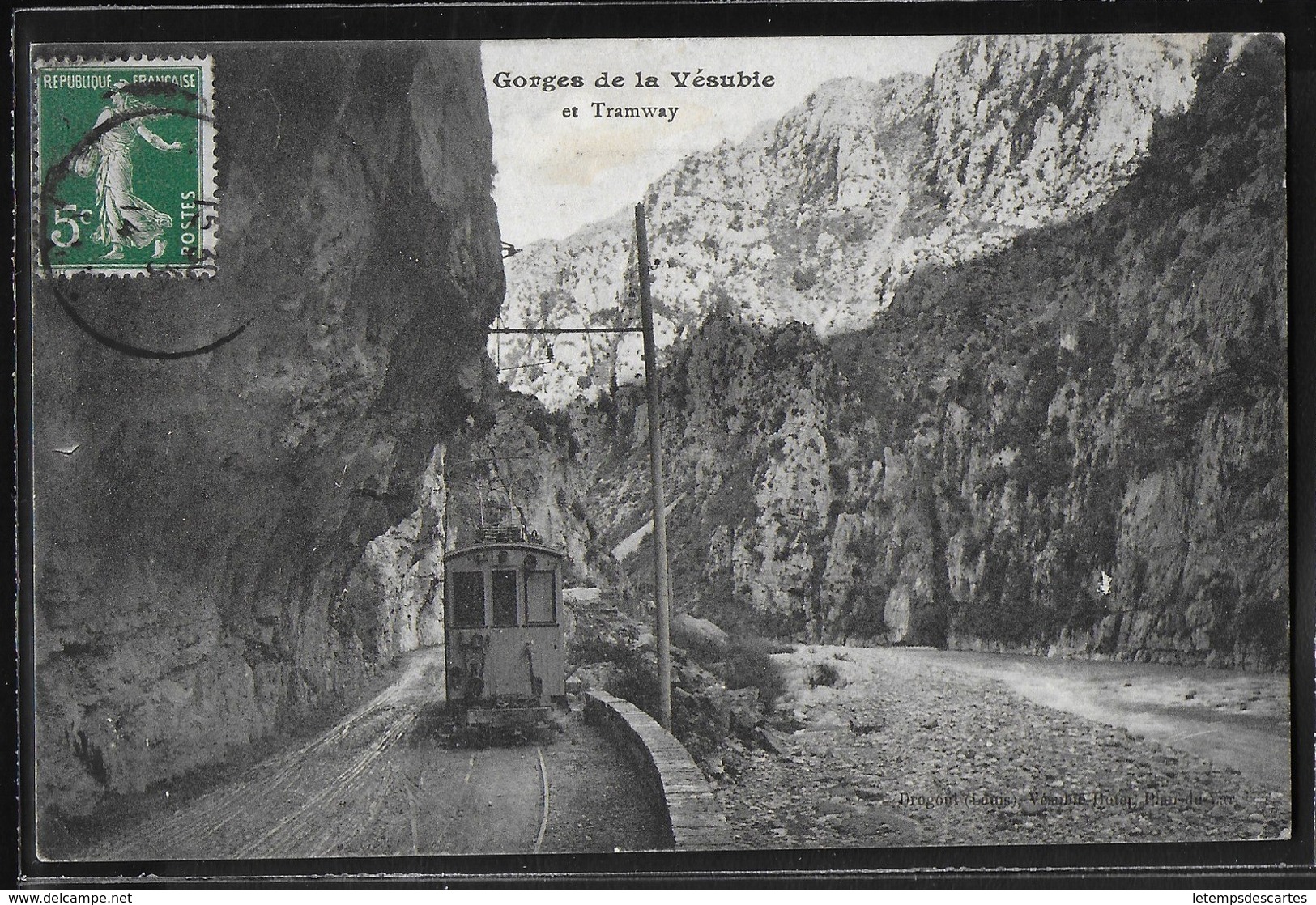 CPA 06 - La Vésubie, Gorges Et Tramway - Autres & Non Classés