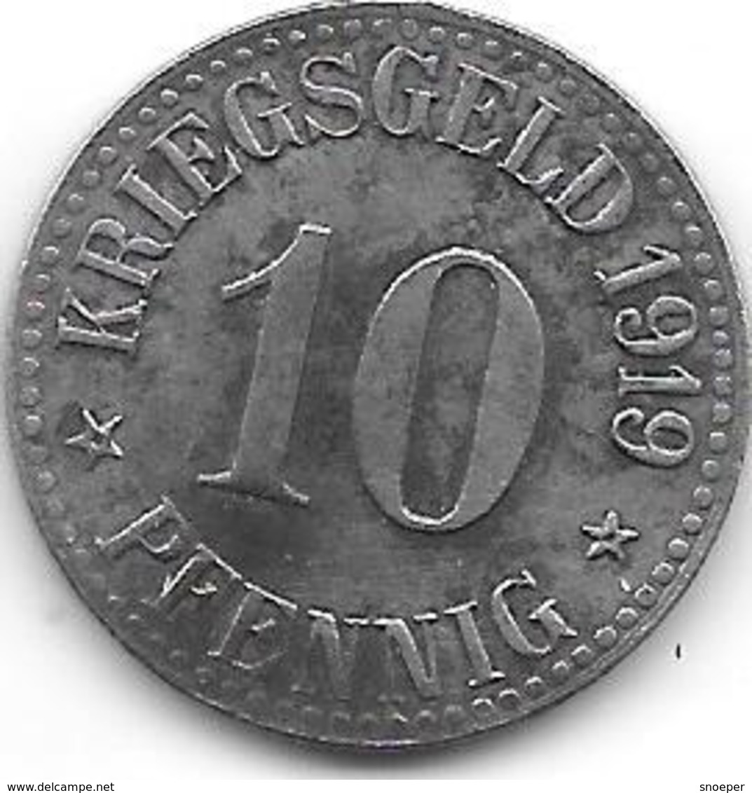 Notgeld Cassel 10 Pfennig 1919 Fe  2370.1 / F78.5 - Autres & Non Classés