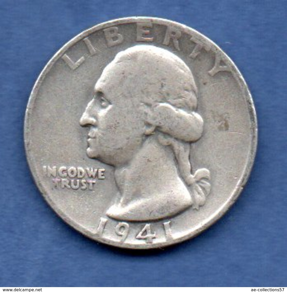 USA  --1/4 Dollar 1941 - -  Km # 164 -  état  TB+ - 1932-1998: Washington