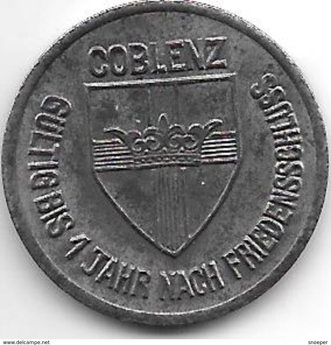 Notgeld Coblenz 25 Pfennig 1918 Fe  2512.4 - Autres & Non Classés