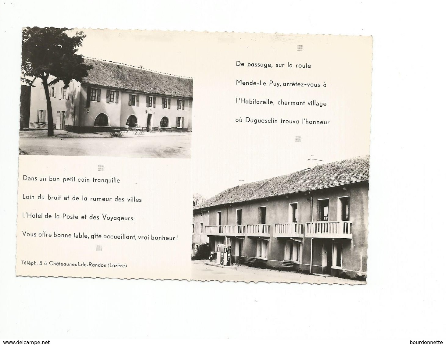 Chateauneuf-de-Randon - L'Habitarelle - Hôtel De La Poste Et Des Voyageurs - Duguesclin - Chateauneuf De Randon