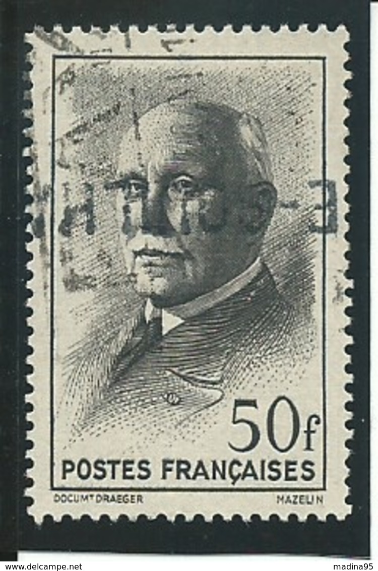 FRANCE: Obl., N° YT 525, Noir, TB - 1941-42 Pétain