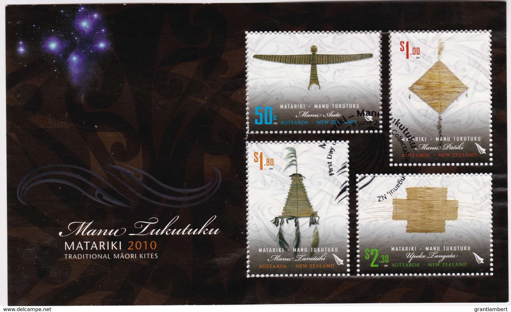 New Zealand 2010 MATARIKI - Traditional Maori Kites Minisheet Used - Used Stamps