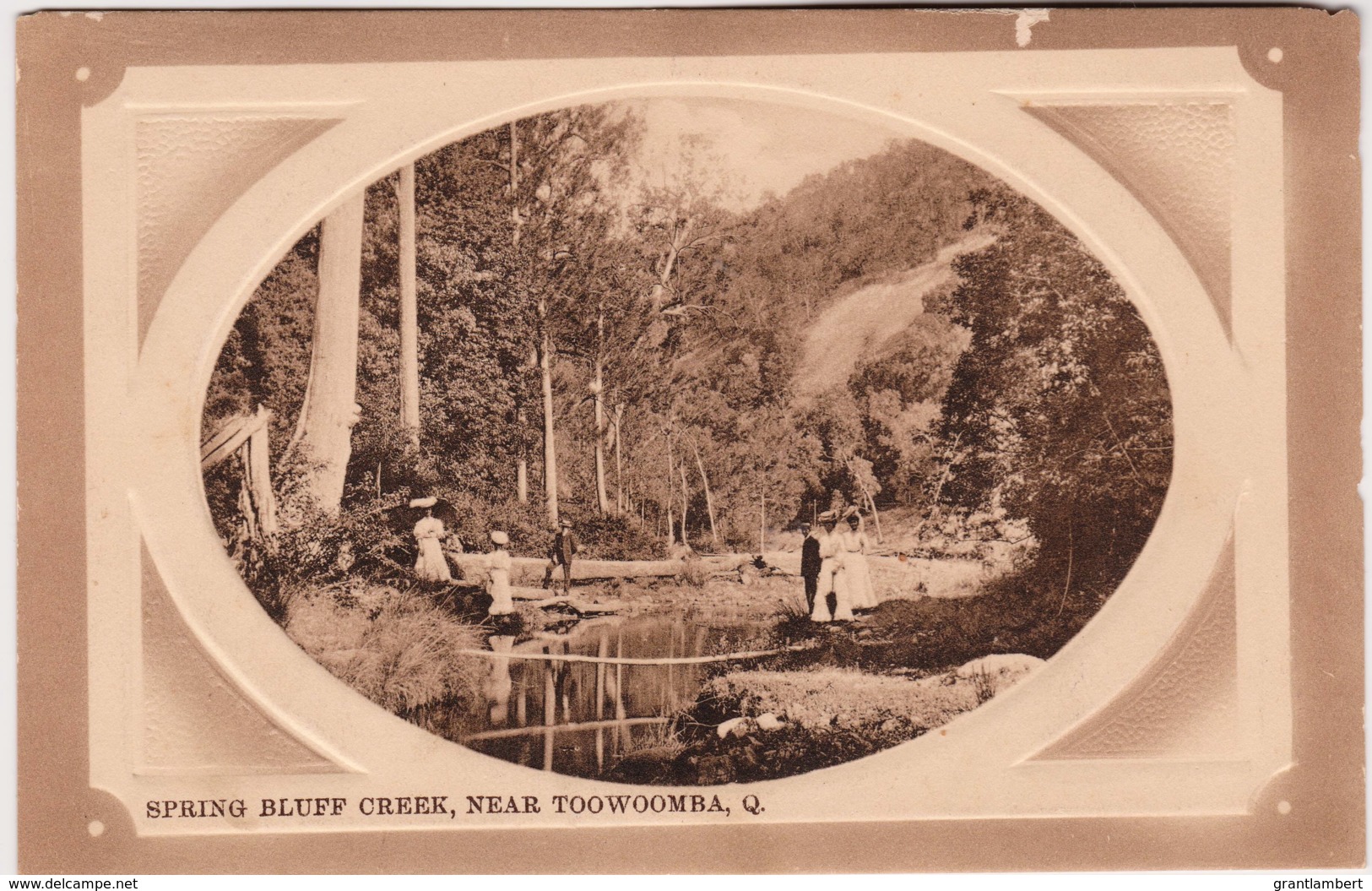 Spring Bluff Creek, Near Toowoomba, Queensland - Vintage With Message, 1911 - Towoomba / Darling Downs