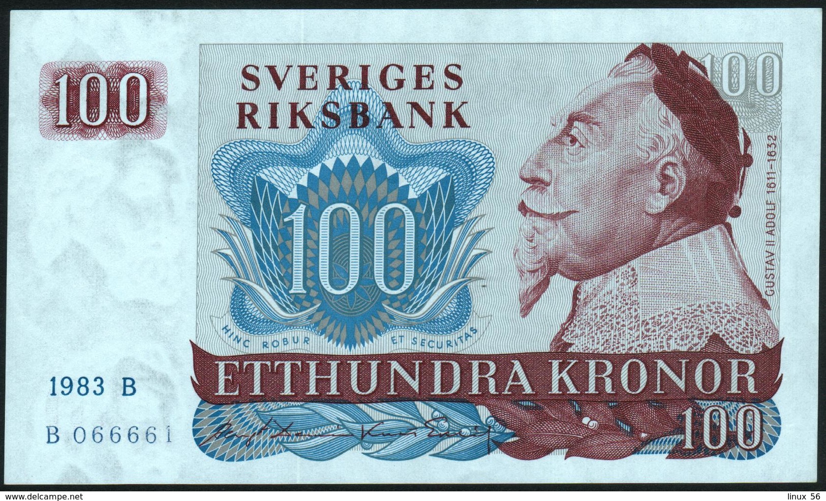 SWEDEN - 100 Kronor 1983 {Sveriges Riksbank} AU-UNC P.54 C - Svezia