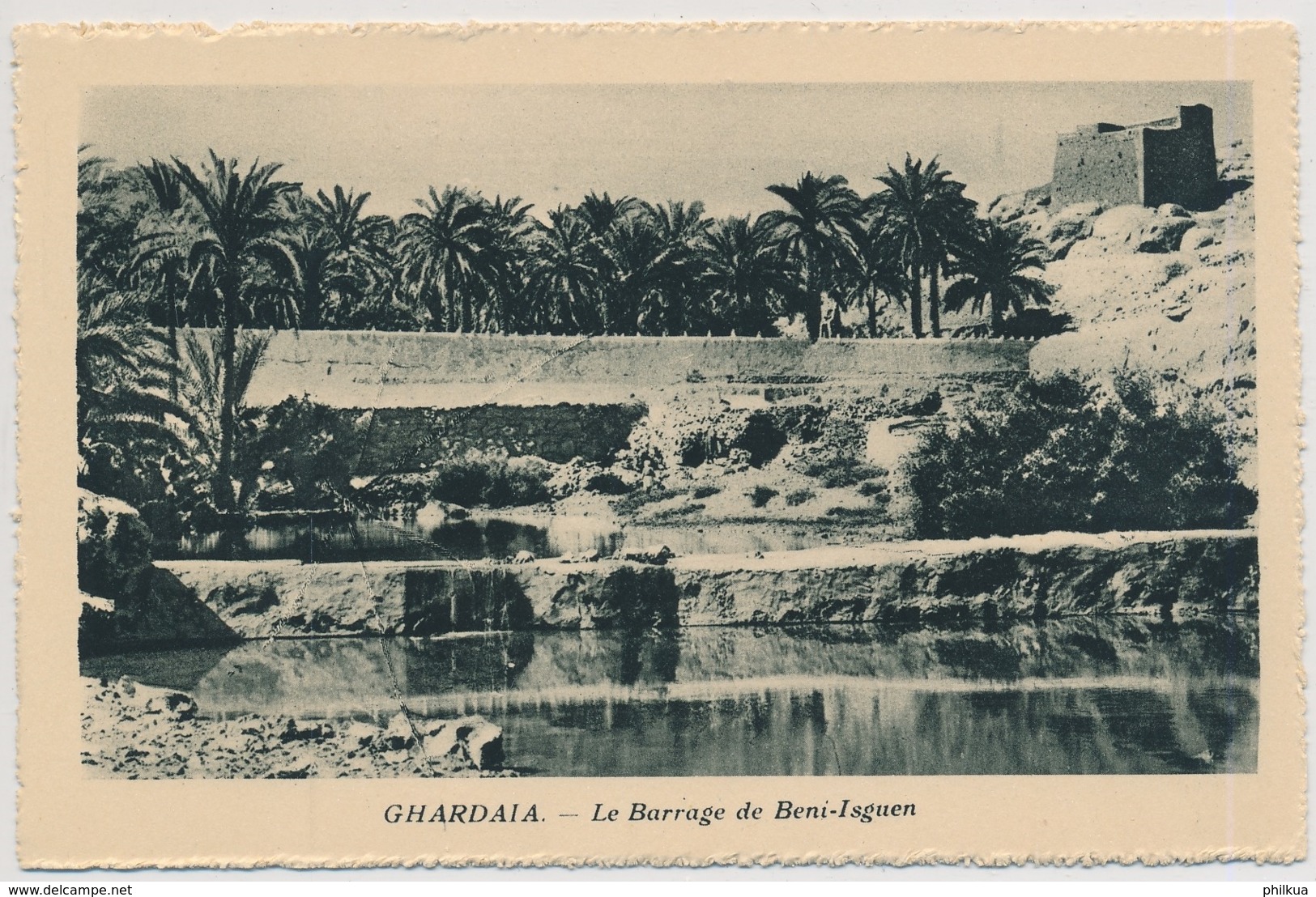 Ghardaia (arabisch غرداية Ghardaya) Le Barrage De Beni-Isguen - Édité Spécial Pour Hôtels Transatlantique - Autres & Non Classés