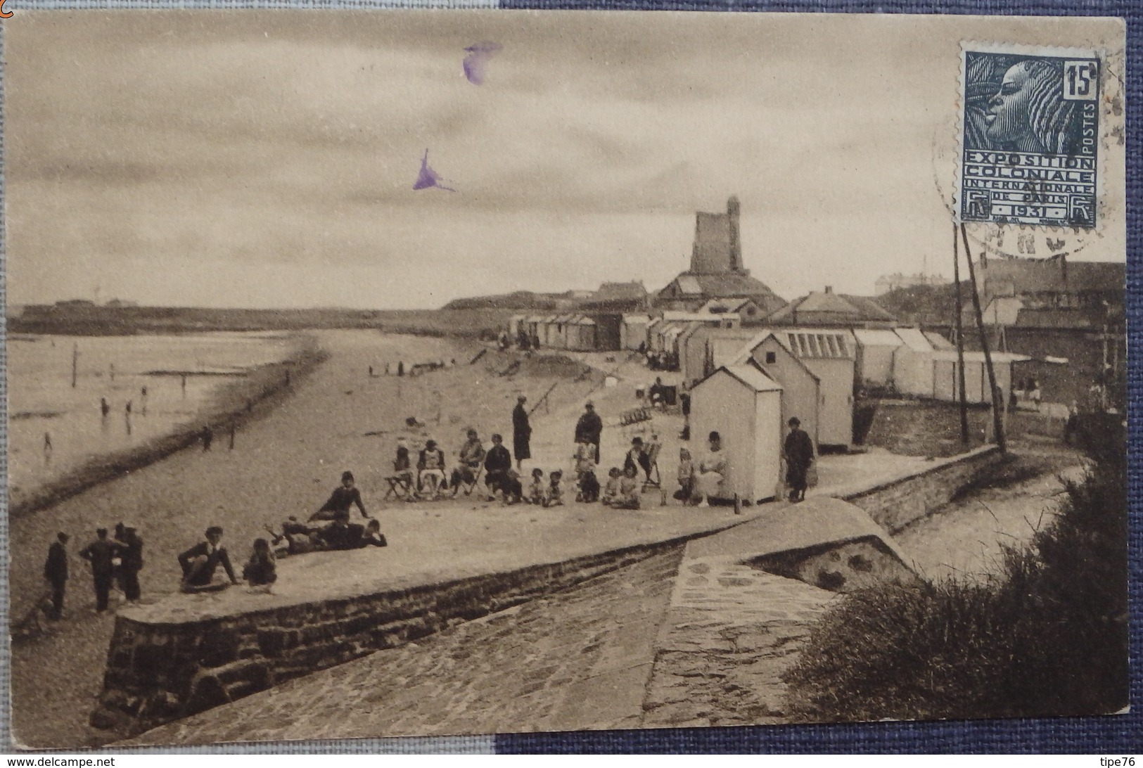 50 Manche CPA Val De Saire Plage De St Saint Vaast La Hougue - Saint Vaast La Hougue