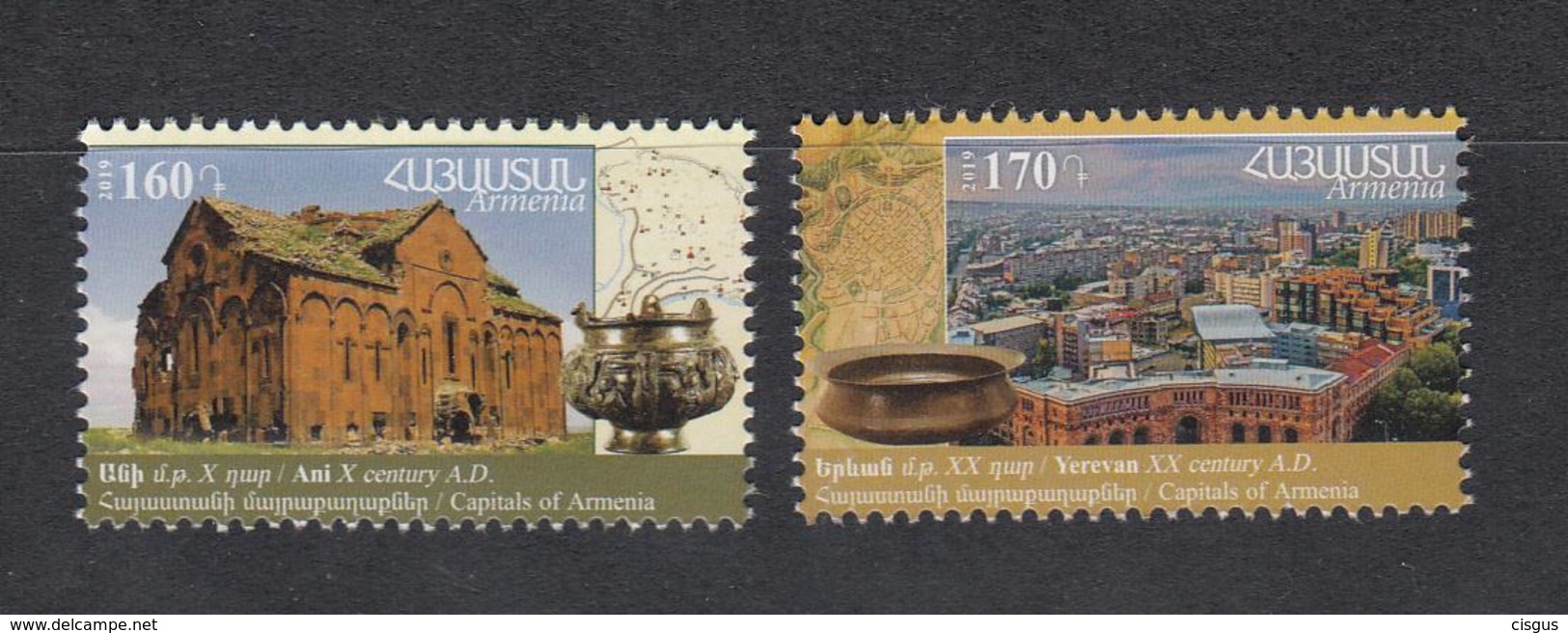 Armenia Armenien MNH** 2019 Historical Capitals Of Armenia Ani And Yerevan Mi 1114-15 - Armenien
