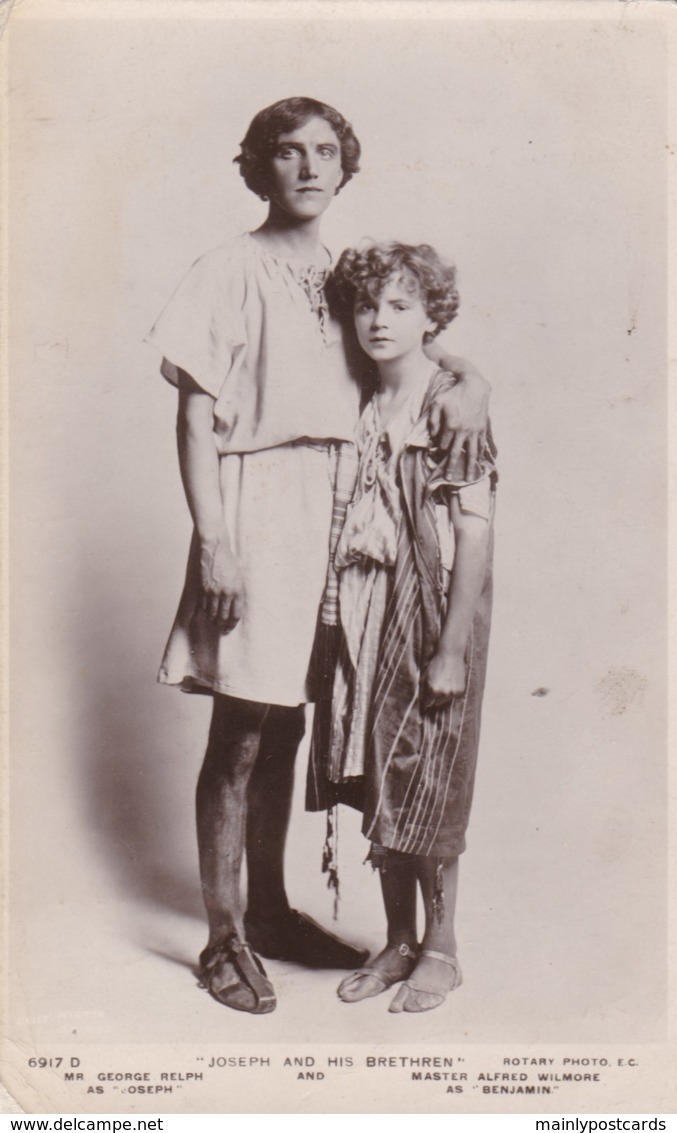 AS52 Actors - George Relph And Alfred Wilmore In Joseph And His Brethren - RPPC - Theater