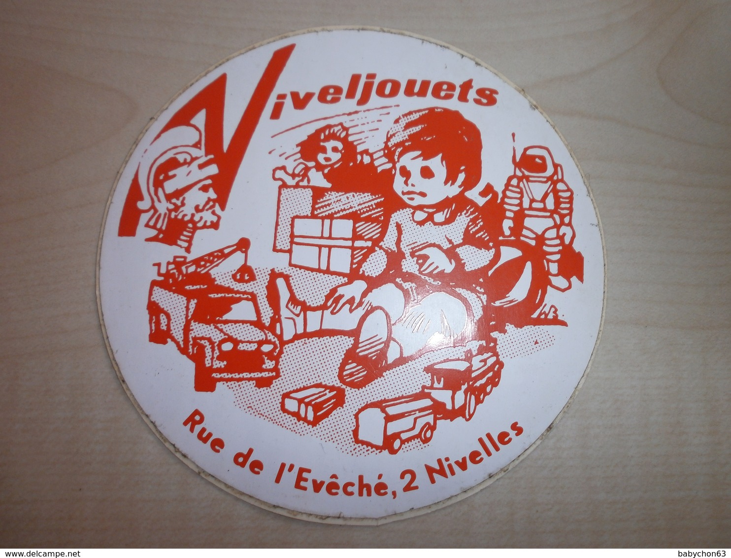 Autocollant Ancien NIVELJOETS    NIVELLES - Autres & Non Classés