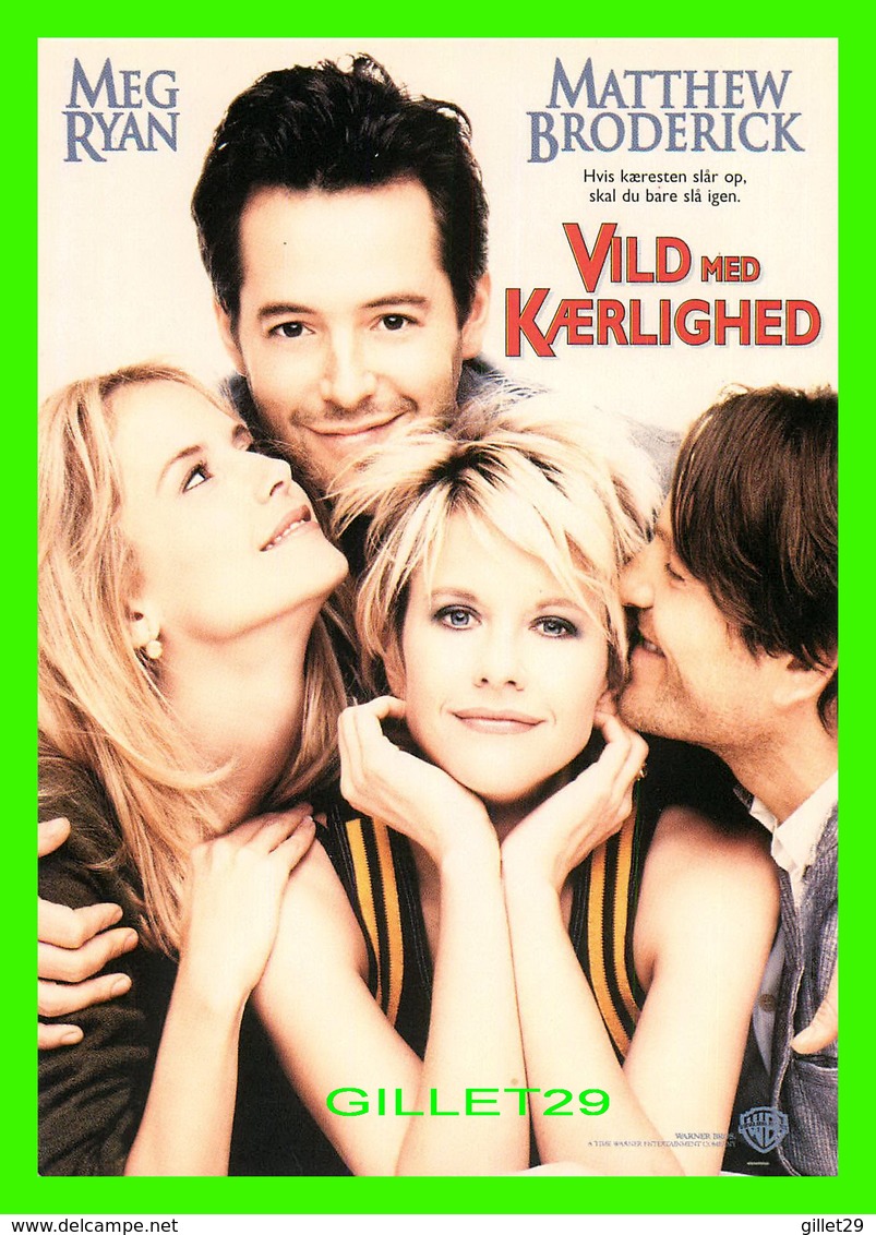 AFFICHE DE CINÉMA - VILD Med KAERLIGHED - MEG RYAN & MATTHEW BRODERICK - GO CARD  1997 No 2703 - - Affiches Sur Carte