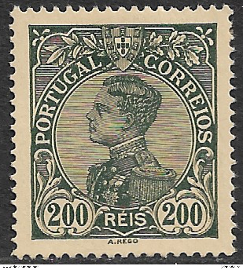 Portugal – 1910 King Manuel II 200 Réis Mint Stamp - Neufs