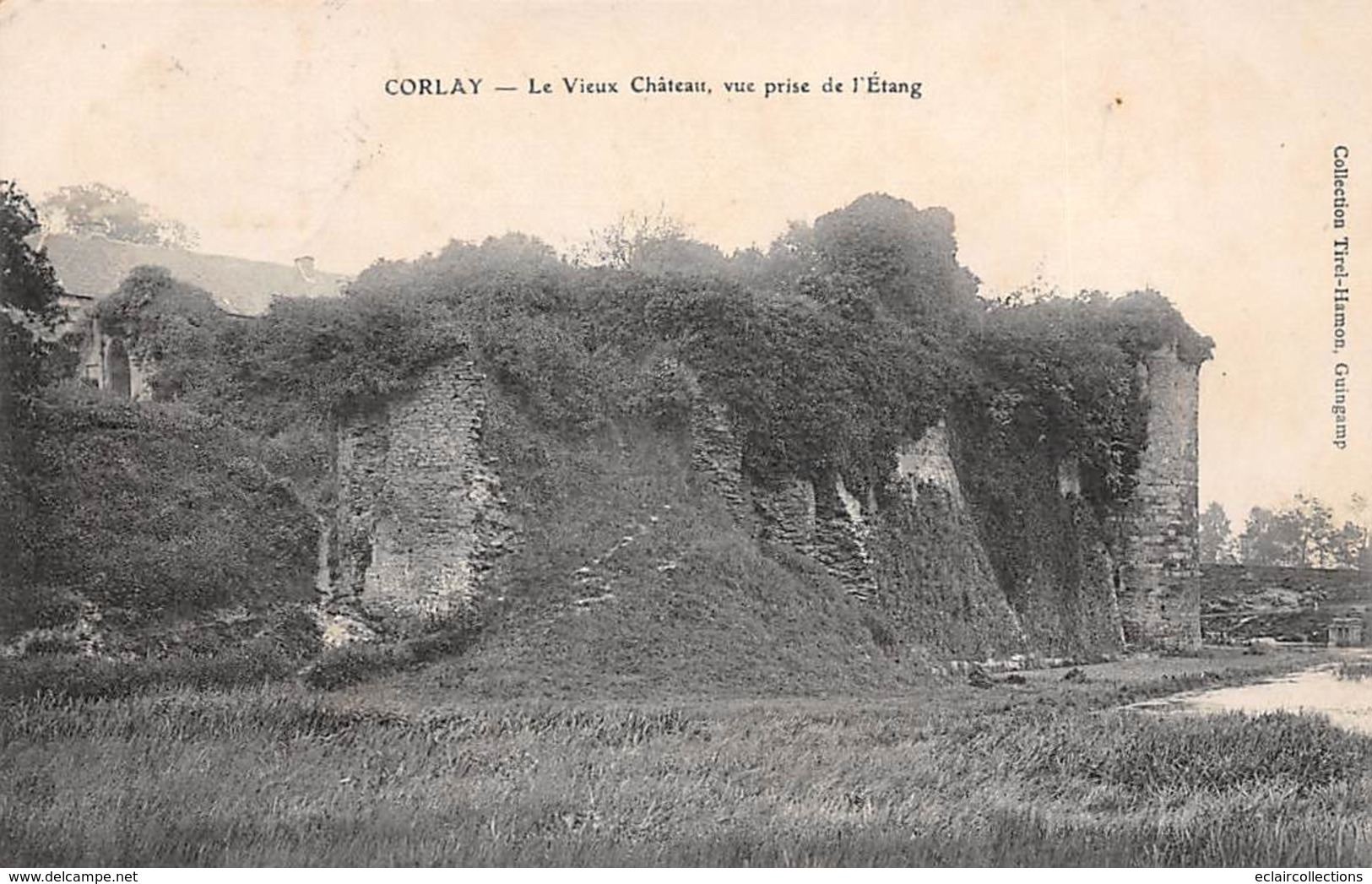 Corlay          22       Le Vieux Château.  Vue Prise De L'étang         2  (voir Scan) - Andere & Zonder Classificatie