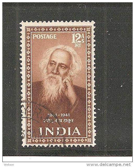 IrMi.Nr.226 Indien / Nobelpreisträger Tagore Ausgabe 1952 O - Oblitérés