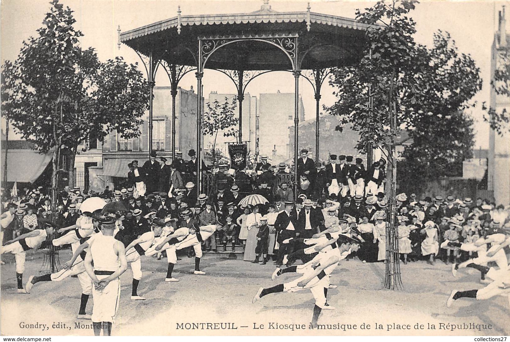 93-MONTREUIL- LE KIOQUE A MUSIQUE DE LA PLACE DE LA REPUBLIQUE - Montreuil